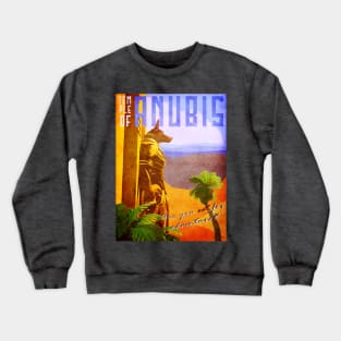 Temple of Anubis Vintage Travel Poster Crewneck Sweatshirt